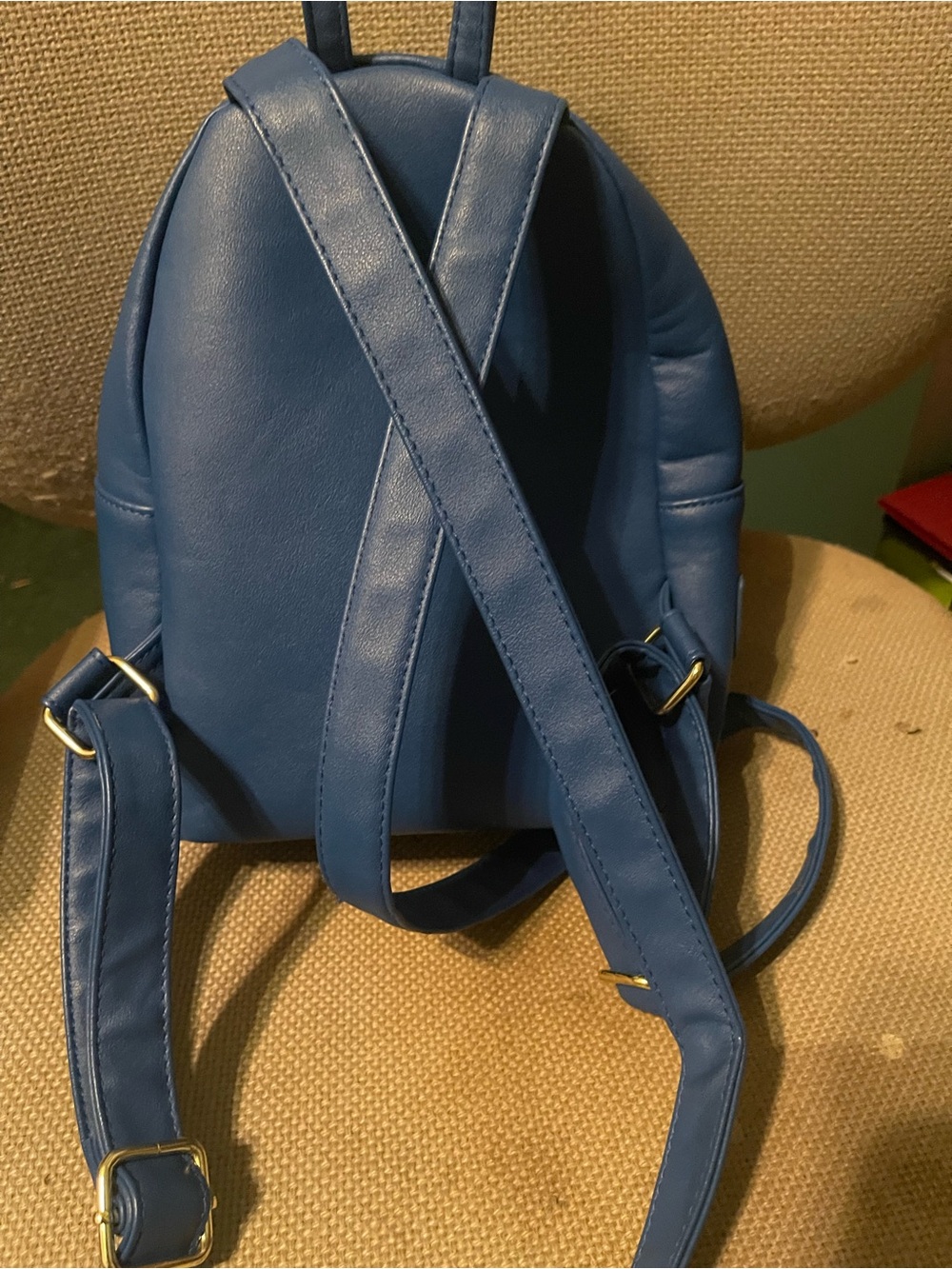 Disney Blue Snow White Mini Backpack with Bird Charm - Picture 2 of 3